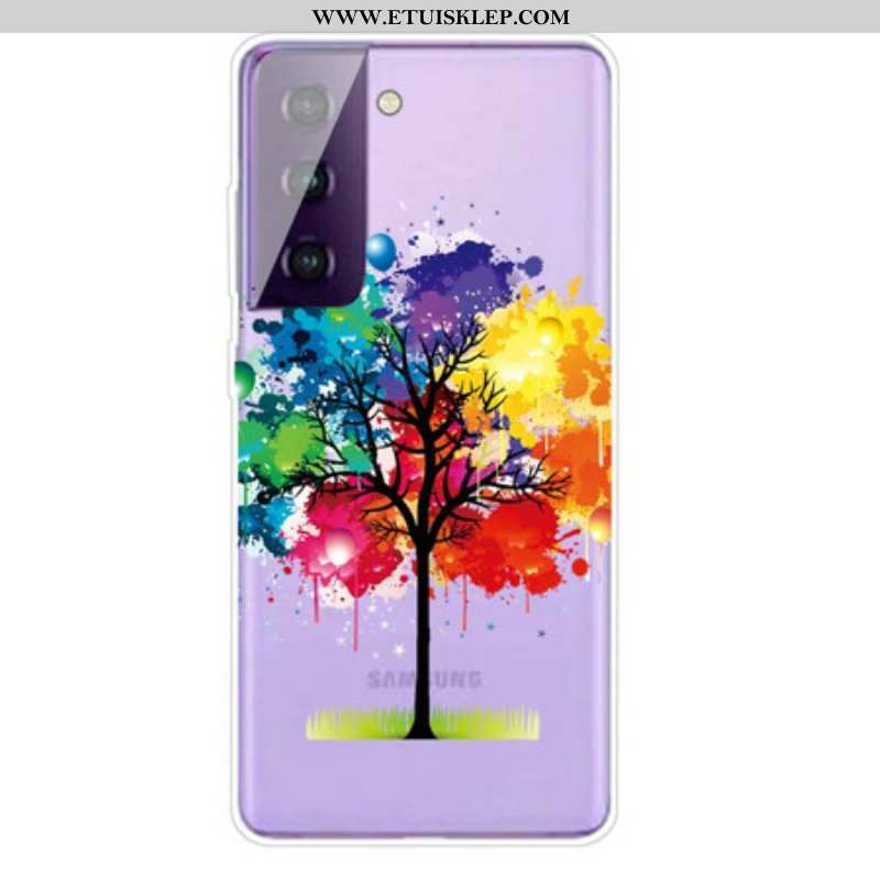 Etui do Samsung Galaxy S21 FE Akwarela Drzewo